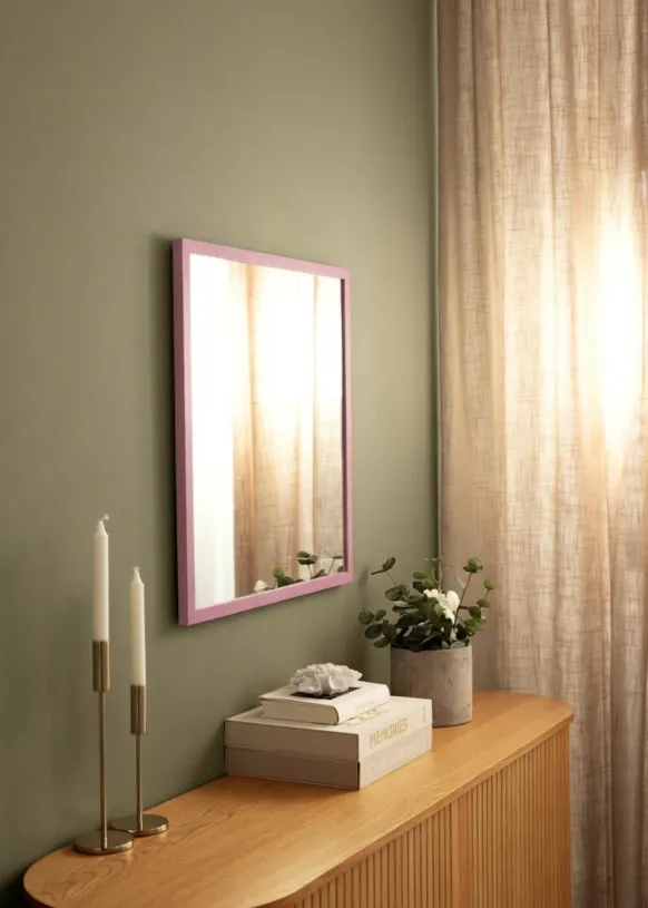 Spegel Kent Rosa 62x62 cm