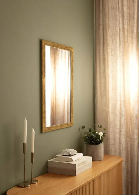 Spegel Linea Guld 58x78 cm