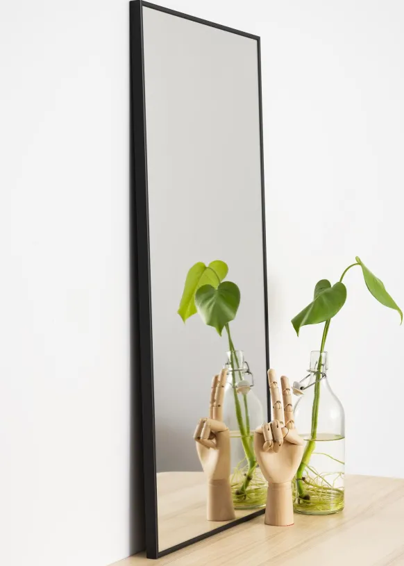 Spegel Narrow Svart 41x81 cm