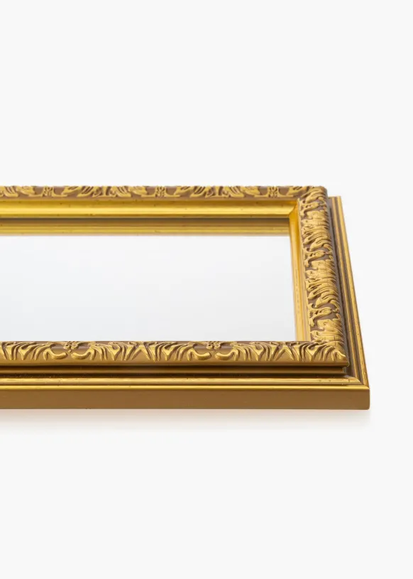 Spegel Nostalgia Guld 19x24 cm