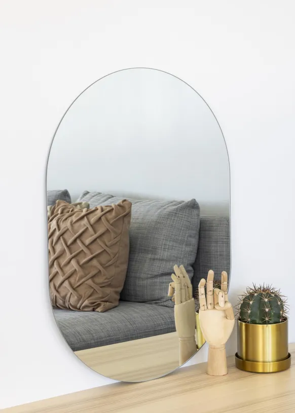 Spegel Oval 50x70 cm