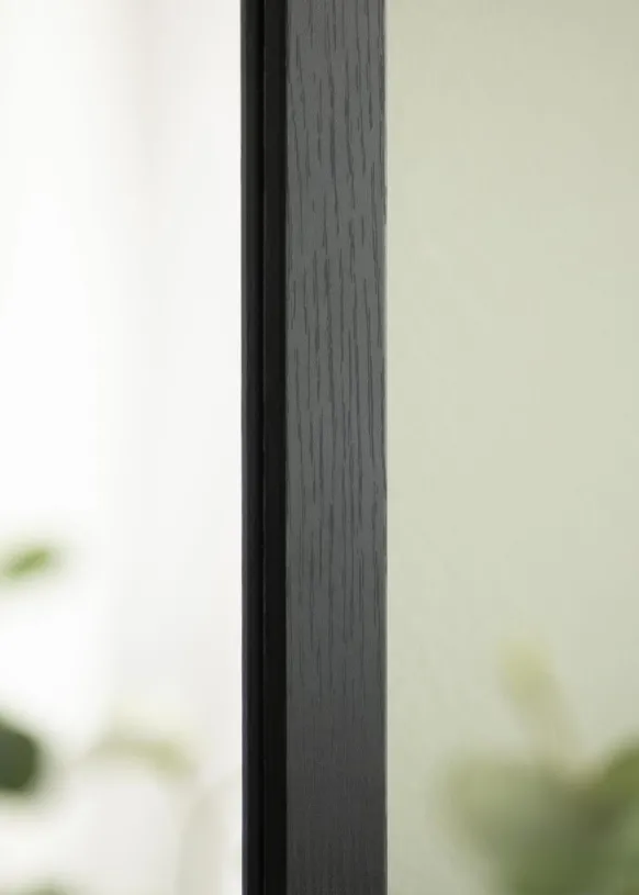 Spegel Overdoor Svart 34x126 cm