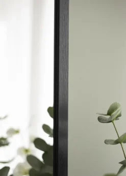 Spegel Overdoor Svart 34x100 cm