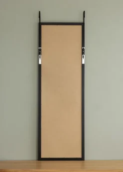 Spegel Overdoor Svart 34x100 cm