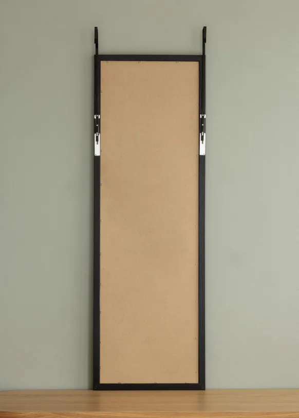 Spegel Overdoor Svart 34x100 cm