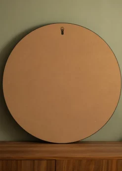 Spegel Reflection Svart 80 cm Ø