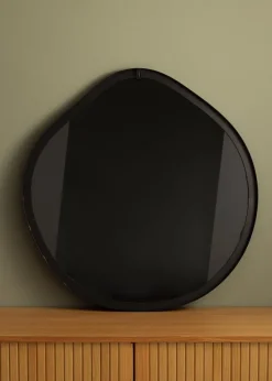 Spegel Roundly Svart 70 cm Ø