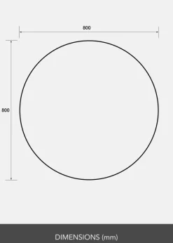 Spegel Rund 80 cm Ø - Selected By BGA
