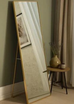 Spegel Tall Rectangle Guld 55x150 cm