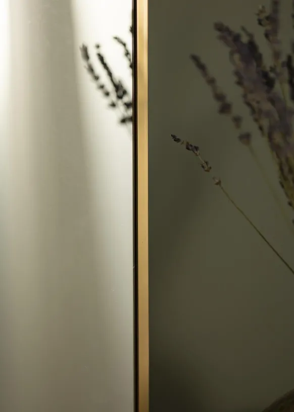 Spegel Tall Rectangle Guld 55x150 cm