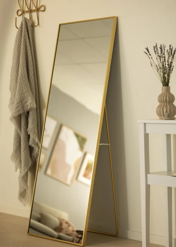 Spegel Tall Rectangle Guld 55x150 cm