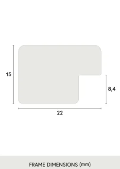 Spegel Uppsala Silver - Egna mått
