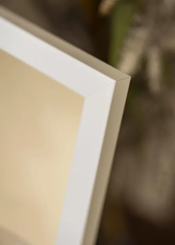 Spegel White Wood Glossy - Egna mått