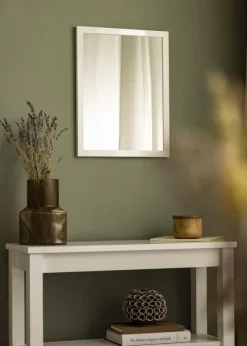 Spegel White Wood Glossy - Egna mått