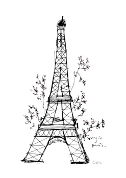 Spring in Paris Poster (21x29.7 cm (A4))