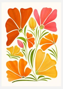 Spring Wildflowers Canvastavla (30x40 cm)