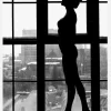 Standing In Window Canvastavla (30x40 cm)