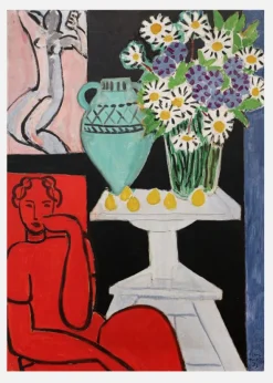 Still Life With Red Figure - Henri Matisse Canvastavla (30x40 cm)