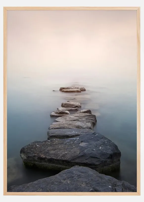Stones in line Poster (21x29.7 cm (A4))