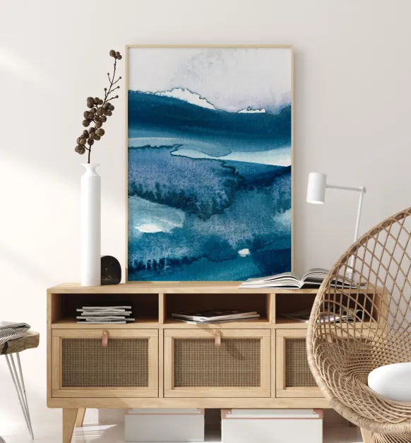 Stormy sea Poster (21x29.7 cm (A4))