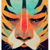 Strong Tiger Canvastavla (30x40 cm)