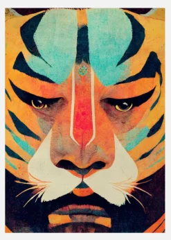 Strong Tiger Canvastavla (30x40 cm)