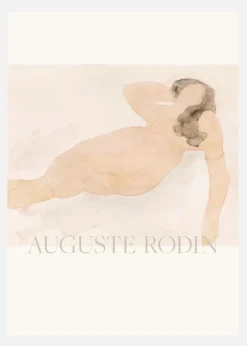 Study Of A Nude (lying On Side) Canvastavla (30x40 cm)
