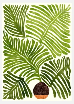 Summer Fern Canvastavla (30x40 cm)