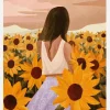 Sunflower Evenings Canvastavla (30x40 cm)