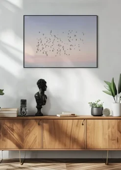 Sunset Flight Poster (21x29.7 cm (A4))