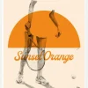 Sunset Orange Canvastavla (30x40 cm)