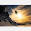 Sunset Snowboarding Canvastavla (30x40 cm)