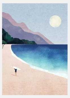 Surf Beach Canvastavla (30x40 cm)