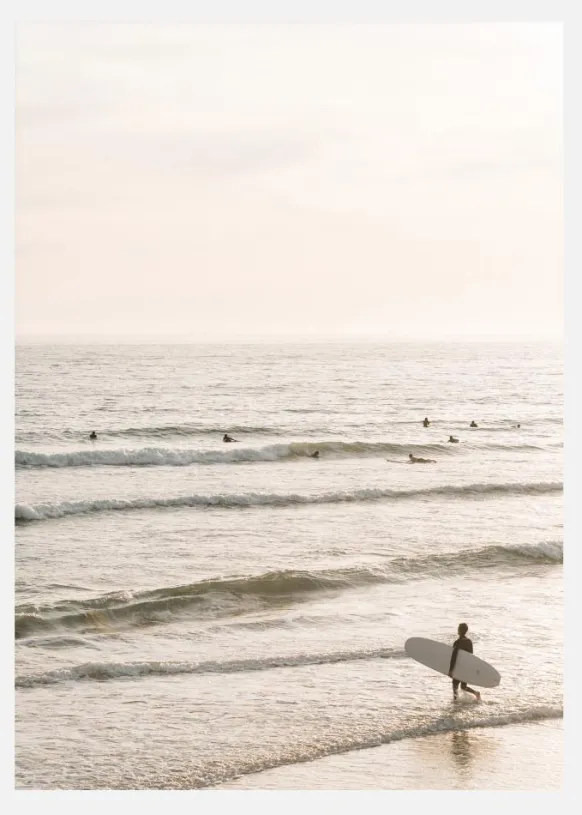 Surfers Beach Canvastavla (30x40 cm)