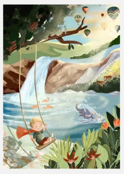 Swingset Dreams Canvastavla (30x40 cm)