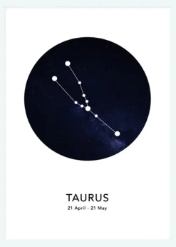 Taurus Canvastavla (30x40 cm)