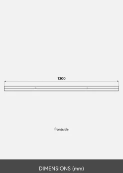 Tavelhylla Svart 130 cm