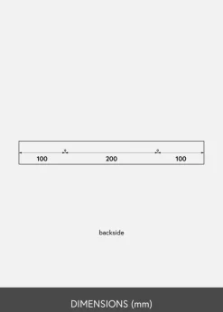 Tavelhylla Svart 40 cm