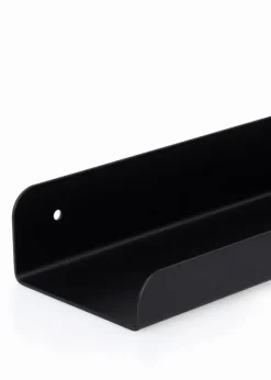 Tavelhylla Svart Metall 70 cm
