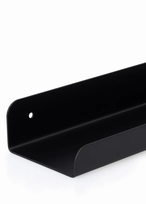 Tavelhylla Svart Metall 30 cm