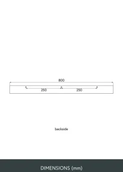 Tavelhylla Valnöt 80 cm