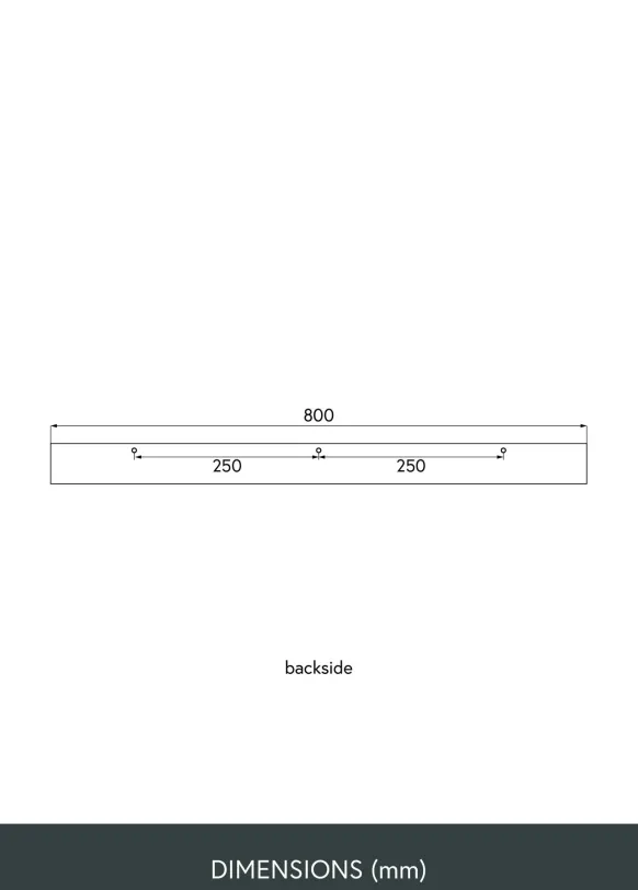 Tavelhylla Valnöt 80 cm