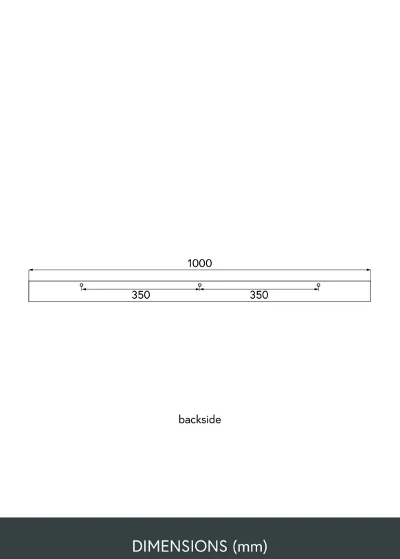Tavelhylla Valnöt 100 cm