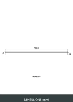 Tavelhylla Valnöt 100 cm