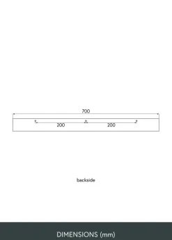 Tavelhylla Valnöt 70 cm