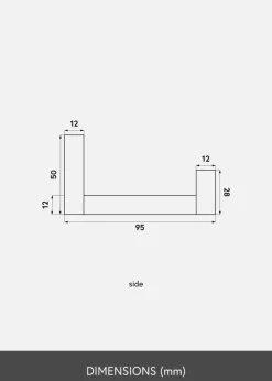Tavelhylla Vit 90 cm