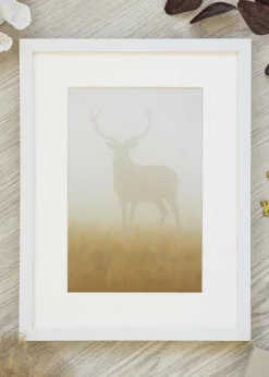 Tavelram Vit Bred 30 x 40 cm