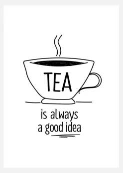 Tea Is Always A Good Idea Canvastavla (30x40 cm)