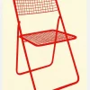 Ted Net Chair Red Canvastavla (30x40 cm)
