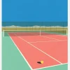 Tennis Court In The Desert Canvastavla (30x40 cm)